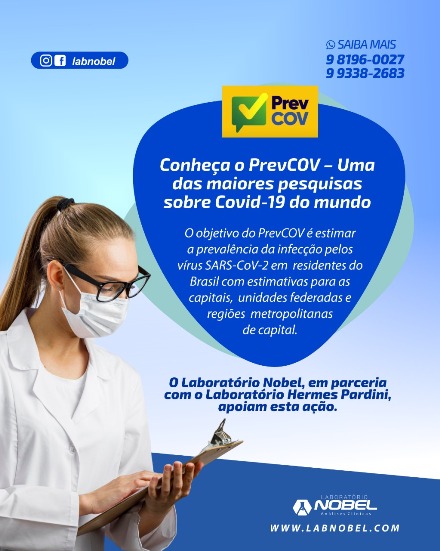 PrevCov - Pesquisa de Prevalencia sobre Covid19 no Brasil